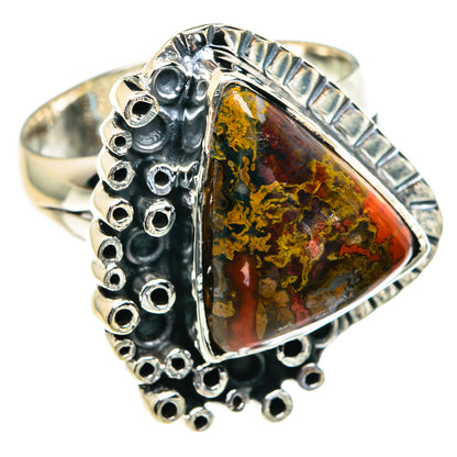 Moroccan Agate Rings handcrafted by Ana Silver Co - RING82083