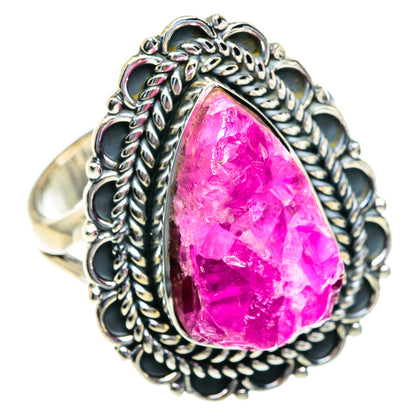 Pink Agate Druzy Rings handcrafted by Ana Silver Co - RING82087