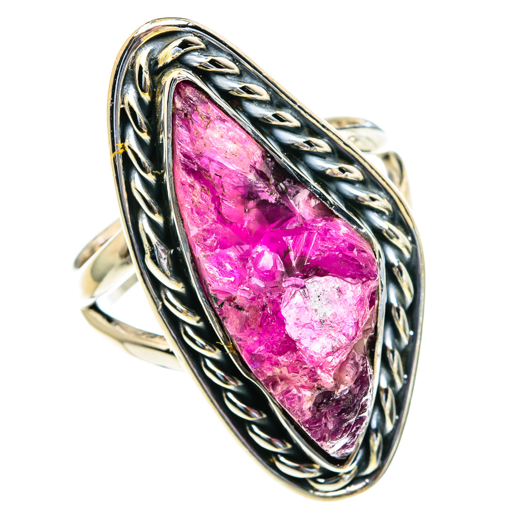 Pink Agate Druzy Rings handcrafted by Ana Silver Co - RING82088