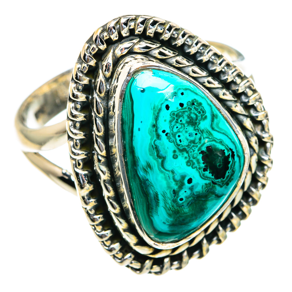 Chrysocolla Rings handcrafted by Ana Silver Co - RING82100