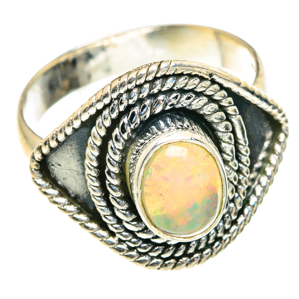 Ethiopian Opal Rings handcrafted by Ana Silver Co - RING82103