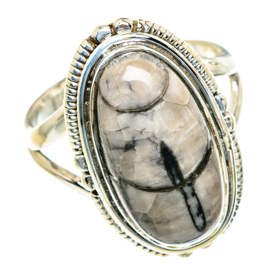 Orthoceras Fossil Rings handcrafted by Ana Silver Co - RING82105