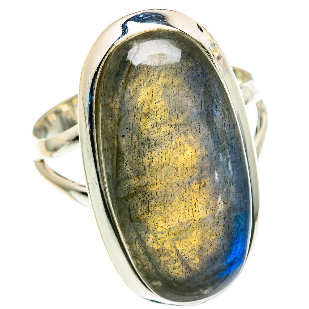 Labradorite Rings handcrafted by Ana Silver Co - RING82108