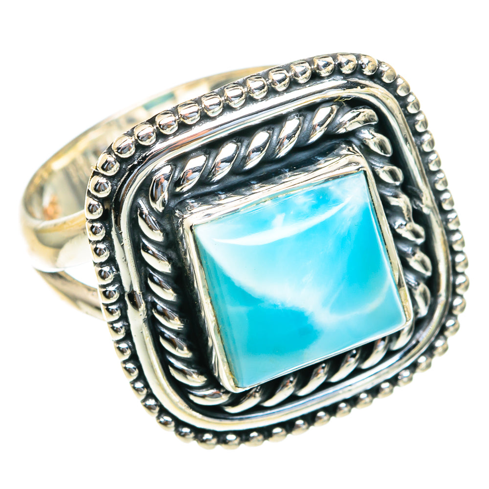 Larimar Rings handcrafted by Ana Silver Co - RING82110