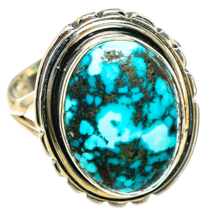 Tibetan Turquoise Rings handcrafted by Ana Silver Co - RING82112