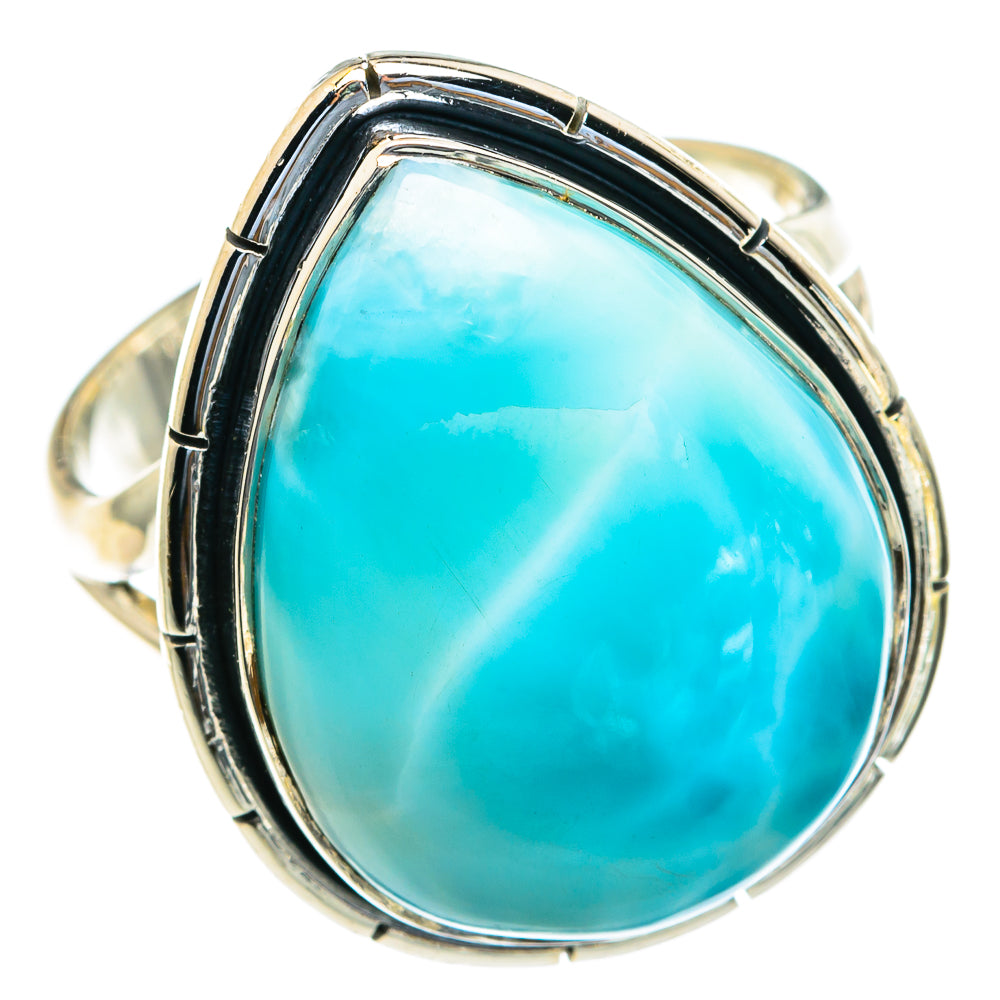 Larimar Rings handcrafted by Ana Silver Co - RING82116
