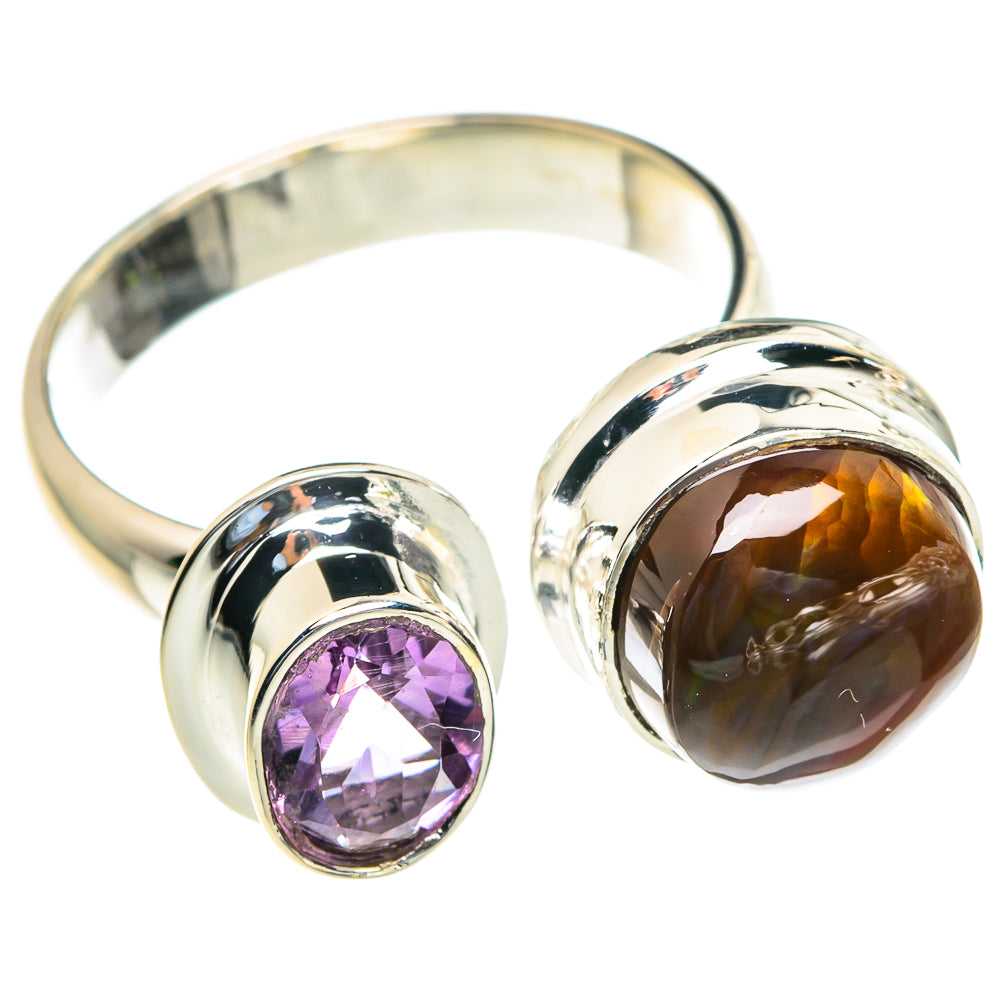 Mexican Fire Agate Rings handcrafted by Ana Silver Co - RING82121