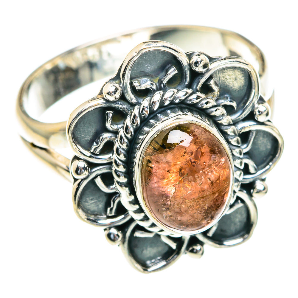 Pink Tourmaline Rings handcrafted by Ana Silver Co - RING82129