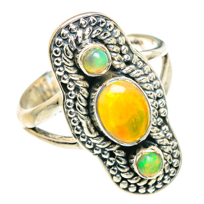 Ethiopian Opal Rings handcrafted by Ana Silver Co - RING82140