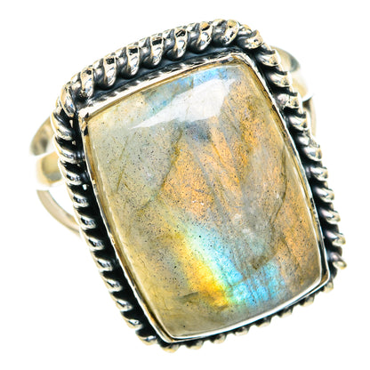Labradorite Rings handcrafted by Ana Silver Co - RING82144