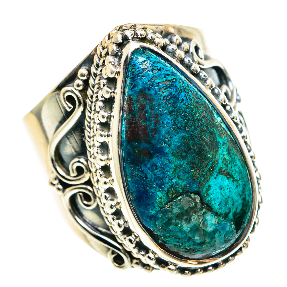 Chrysocolla Rings handcrafted by Ana Silver Co - RING82147