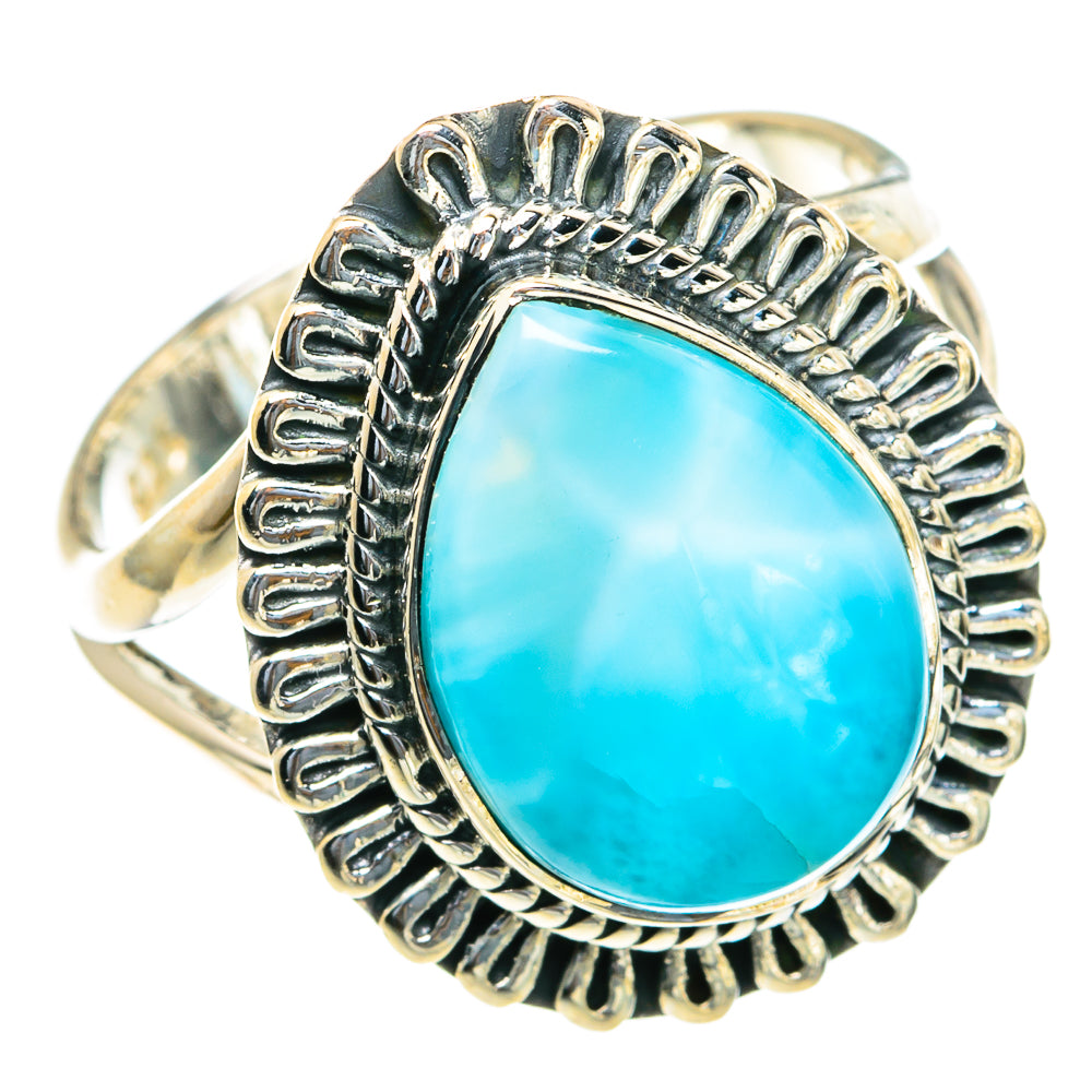Larimar Rings handcrafted by Ana Silver Co - RING82149