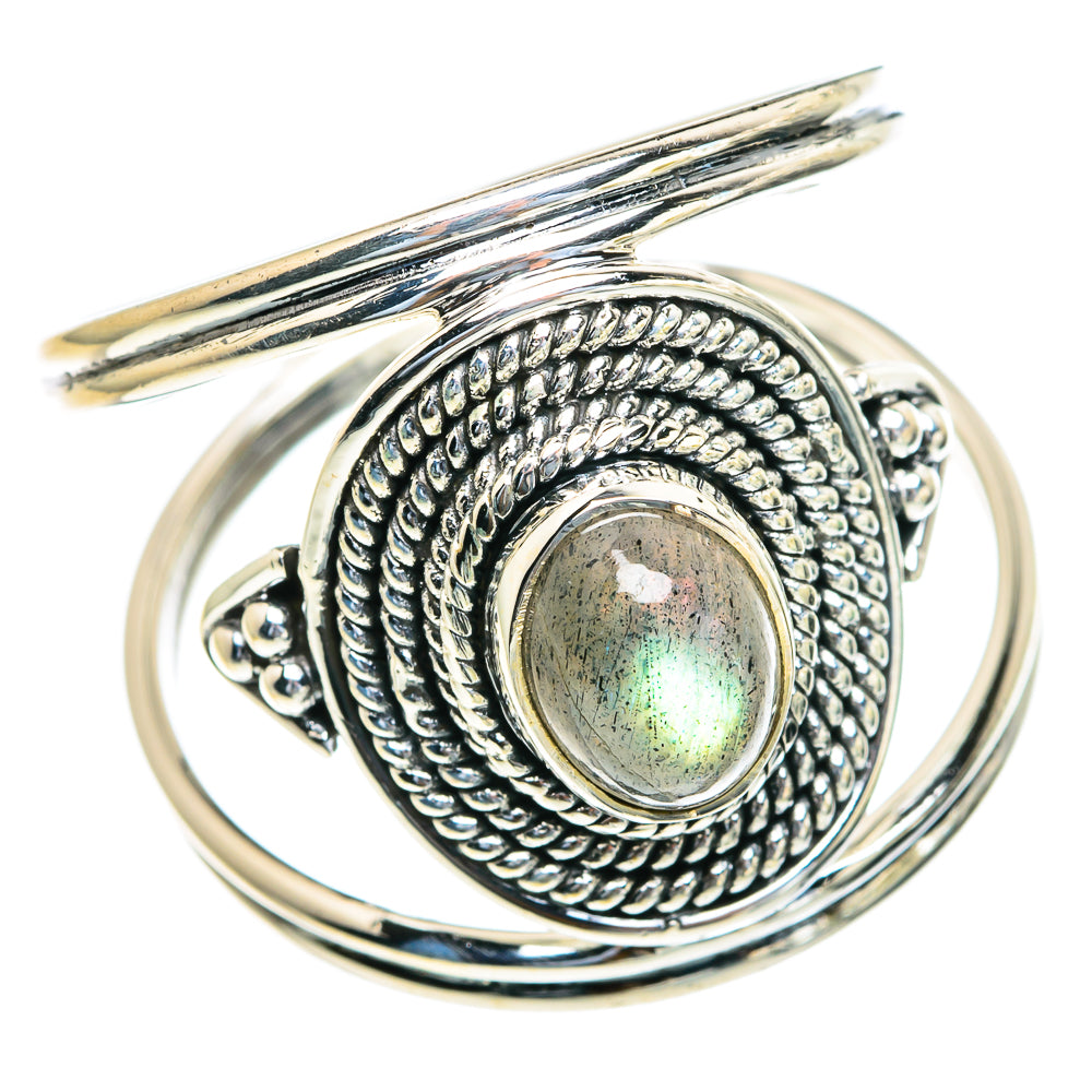 Labradorite Rings handcrafted by Ana Silver Co - RING82153