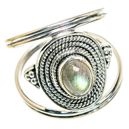 Labradorite Rings handcrafted by Ana Silver Co - RING82153