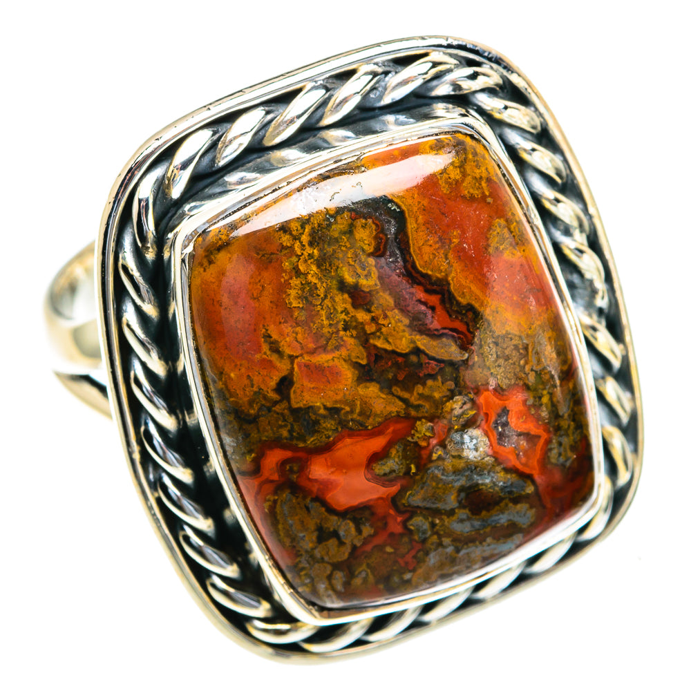 Moroccan Agate Rings handcrafted by Ana Silver Co - RING82156