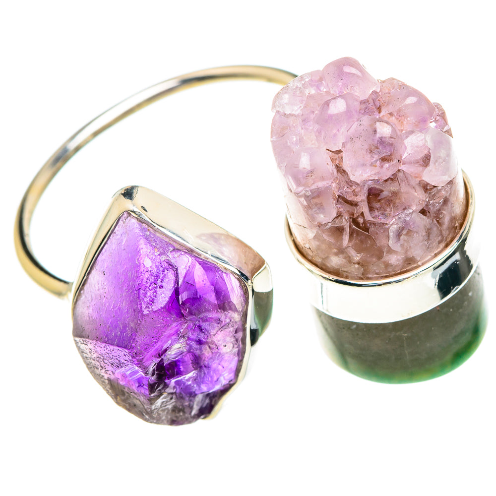 Amethyst Stalactite Rings handcrafted by Ana Silver Co - RING82166