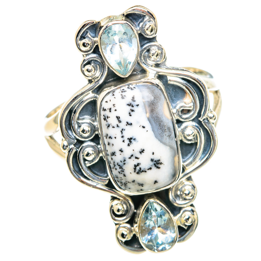 Dendritic Opal Rings handcrafted by Ana Silver Co - RING82173