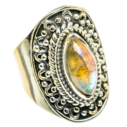 Labradorite Rings handcrafted by Ana Silver Co - RING82185