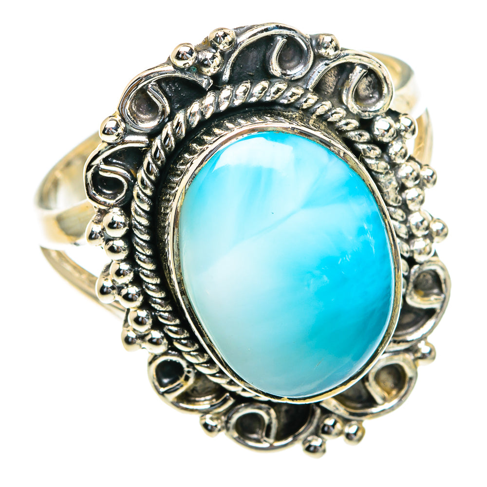 Larimar Rings handcrafted by Ana Silver Co - RING82186