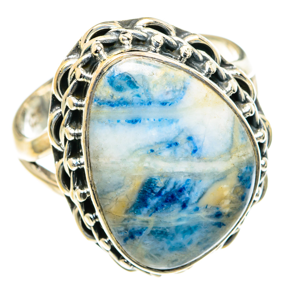 Blue Scheelite Rings handcrafted by Ana Silver Co - RING82187