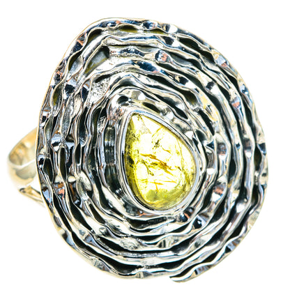 Green Tourmaline Rings handcrafted by Ana Silver Co - RING82189