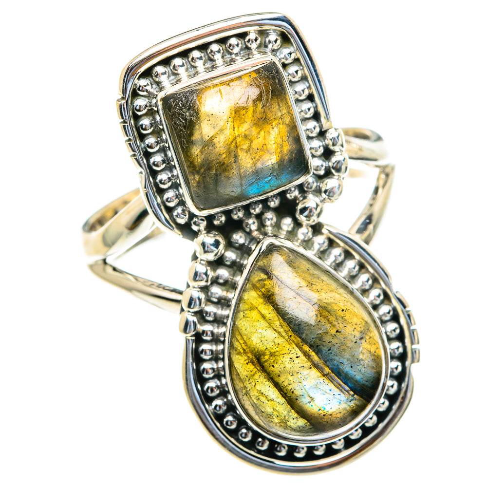 Labradorite Rings handcrafted by Ana Silver Co - RING82192