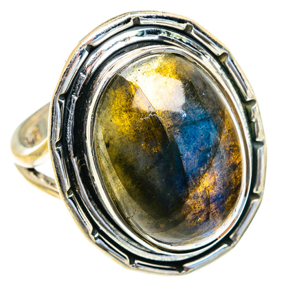 Labradorite Rings handcrafted by Ana Silver Co - RING82193