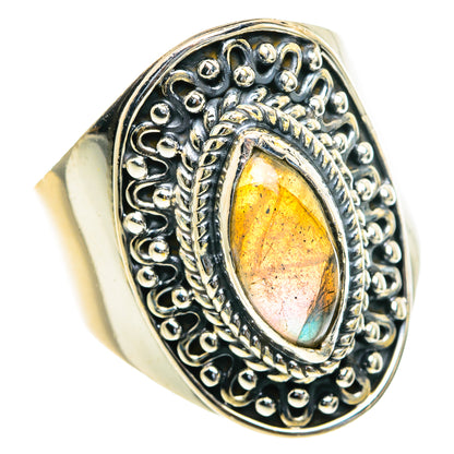 Labradorite Rings handcrafted by Ana Silver Co - RING82196