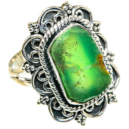 Chrysoprase Rings handcrafted by Ana Silver Co - RING82204