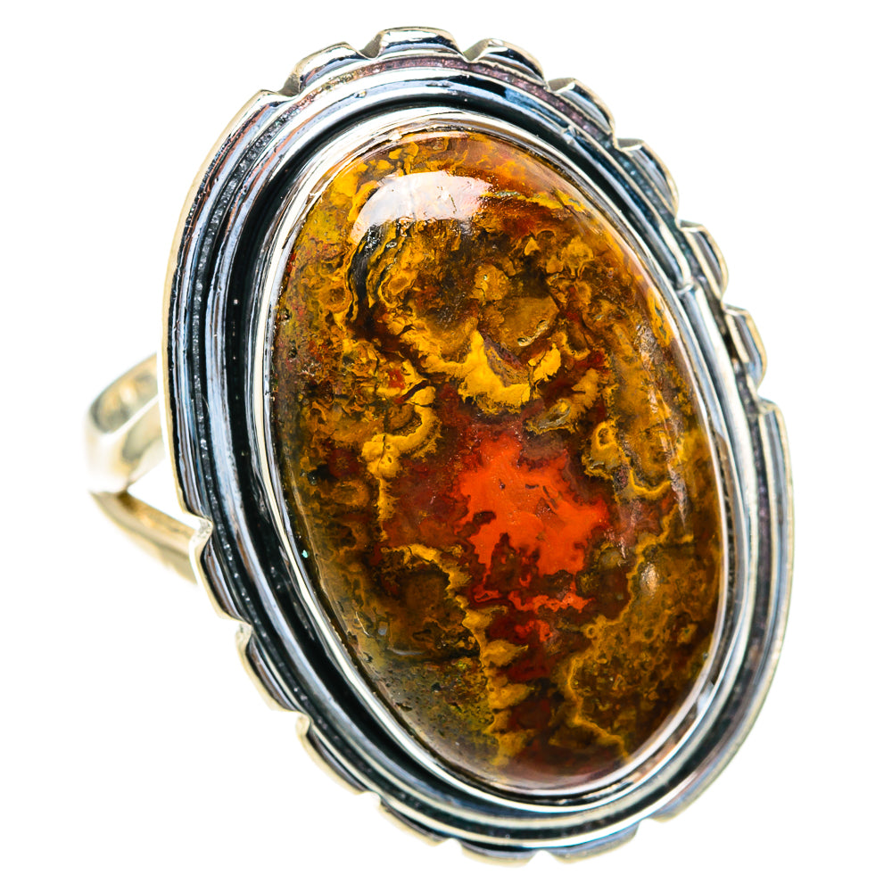 Moroccan Agate Rings handcrafted by Ana Silver Co - RING82206