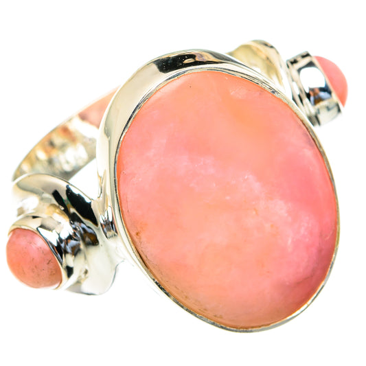 Pink Opal Rings handcrafted by Ana Silver Co - RING82212