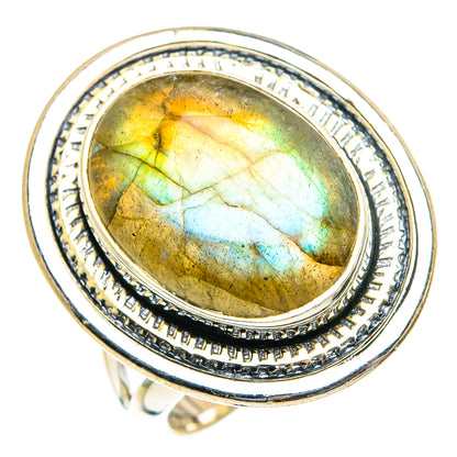 Labradorite Rings handcrafted by Ana Silver Co - RING82223