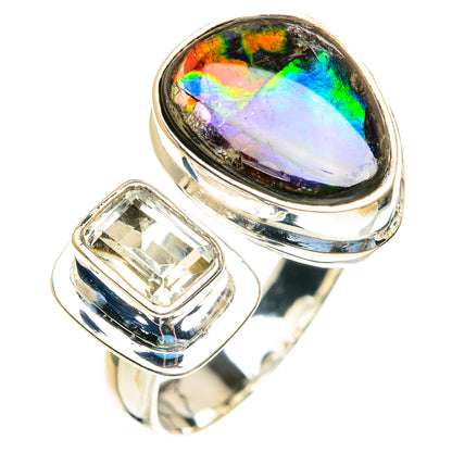 Ammolite Rings handcrafted by Ana Silver Co - RING82224