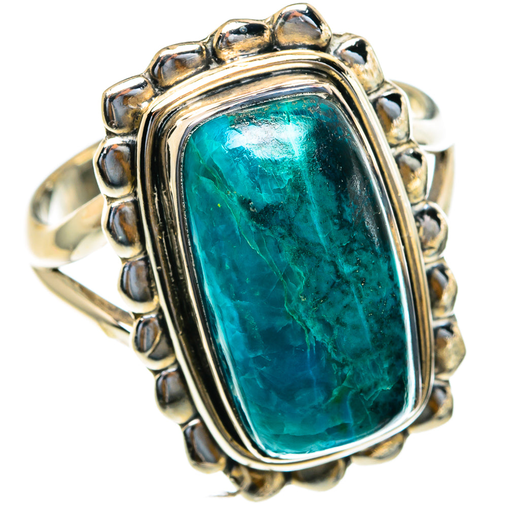 Chrysocolla Rings handcrafted by Ana Silver Co - RING82231