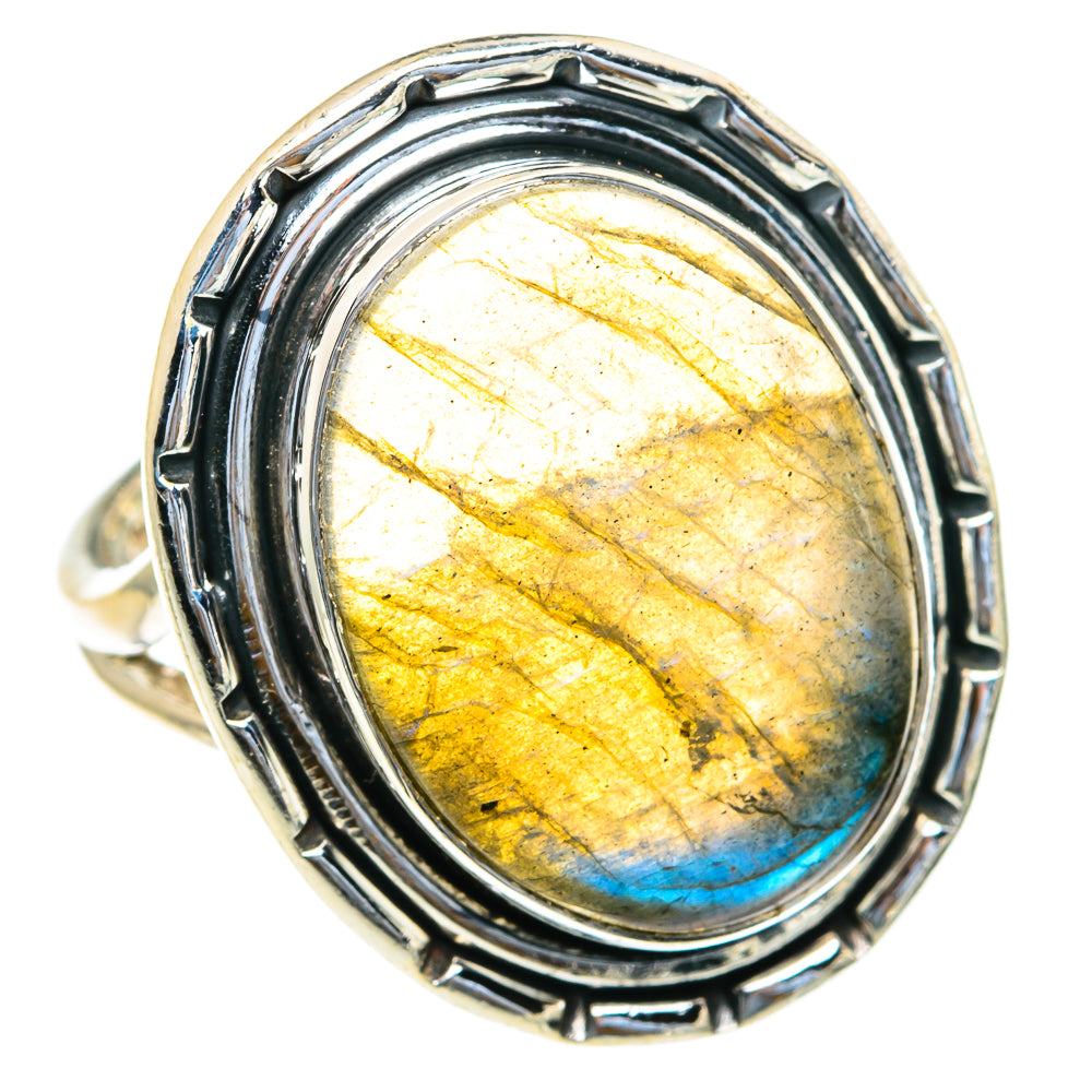 Labradorite Rings handcrafted by Ana Silver Co - RING82233