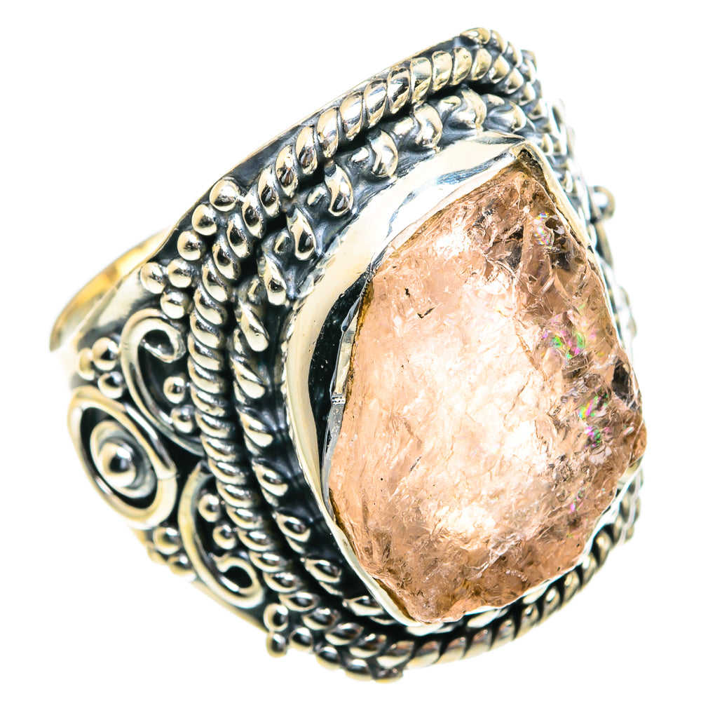 Rose Quartz Rings handcrafted by Ana Silver Co - RING82249 - Photo 2