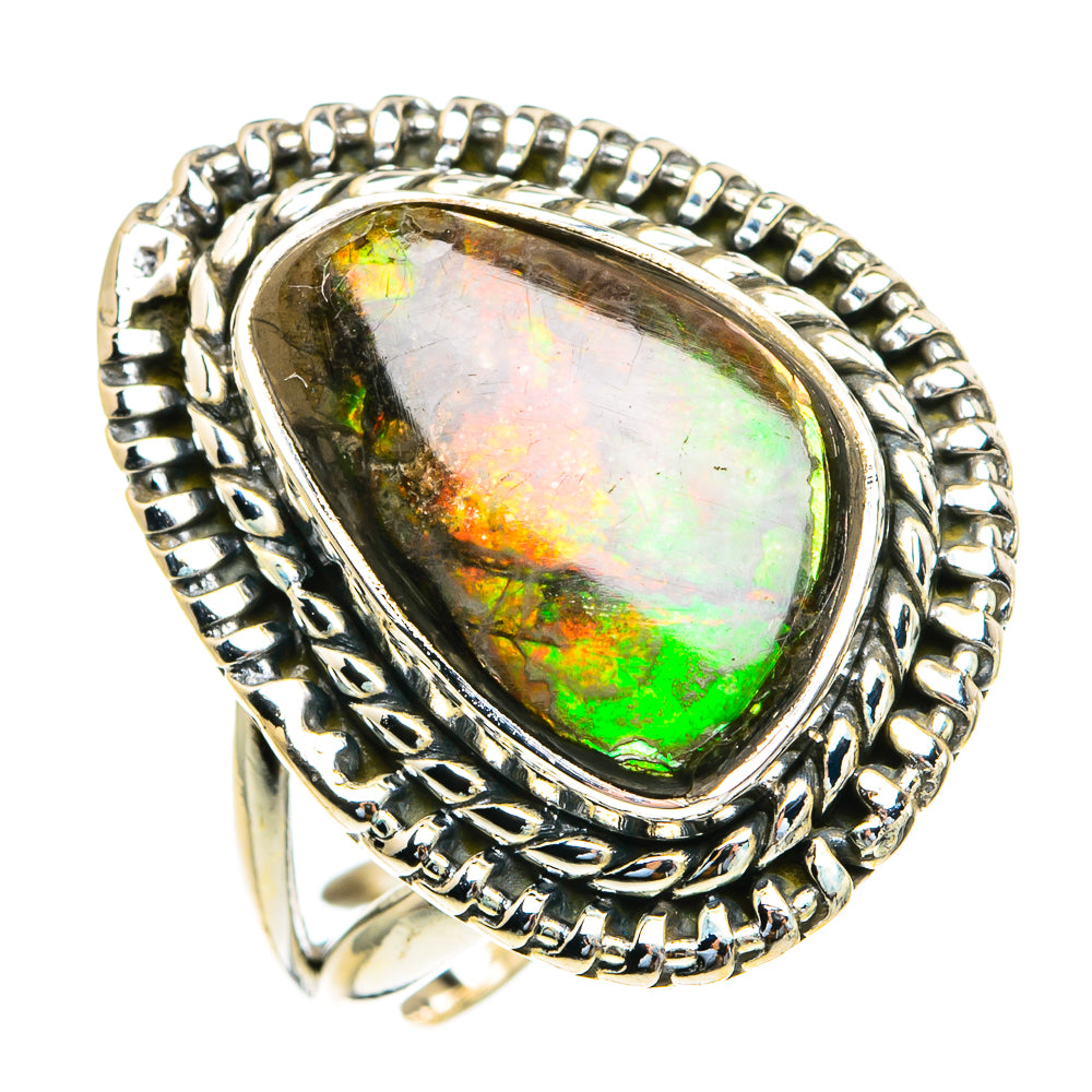 Ammolite Rings handcrafted by Ana Silver Co - RING82259