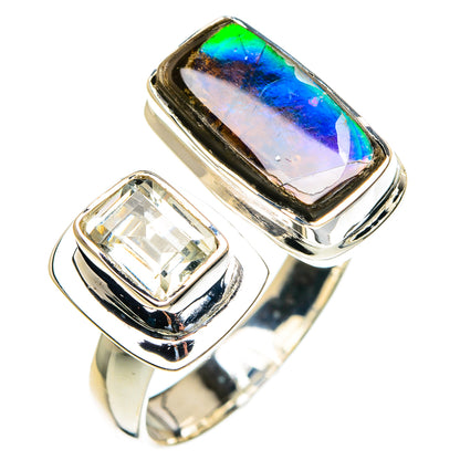 Ammolite Rings handcrafted by Ana Silver Co - RING82260