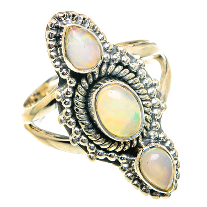 Rainbow Moonstone Rings handcrafted by Ana Silver Co - RING82262