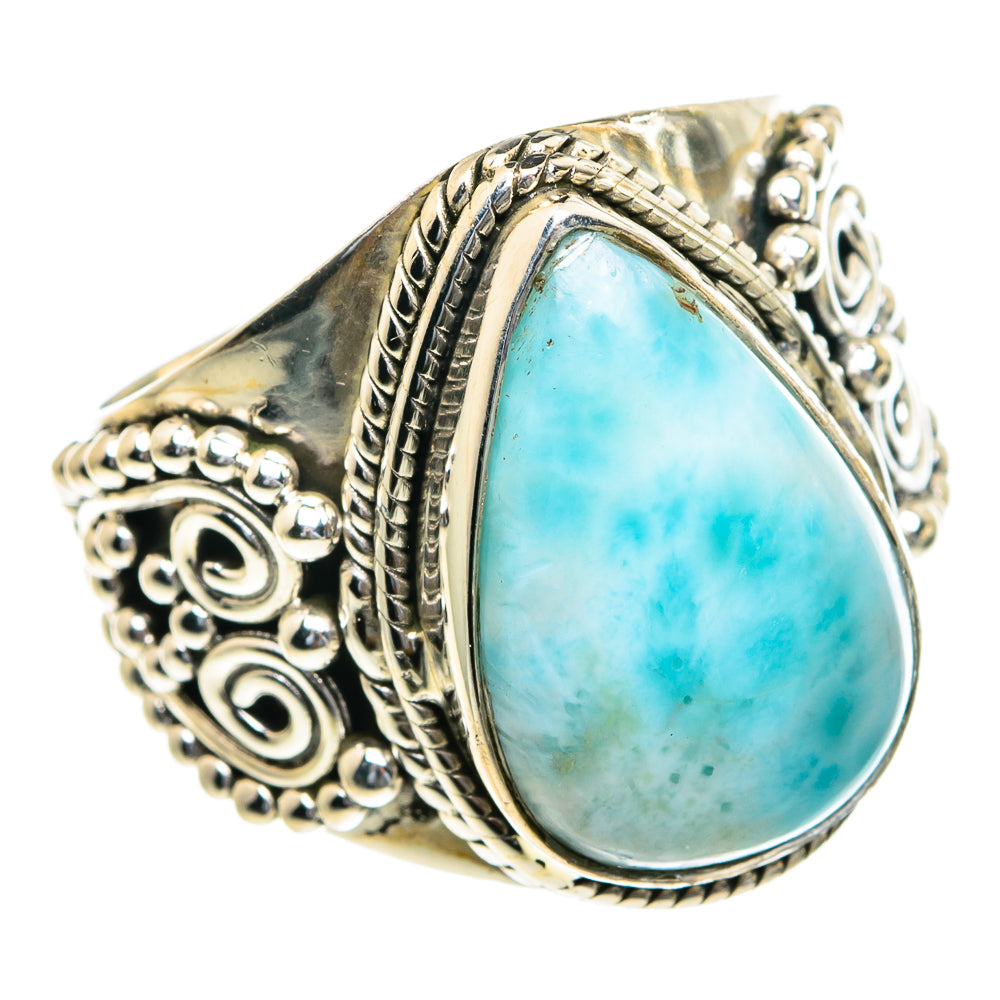 Larimar Rings handcrafted by Ana Silver Co - RING82267
