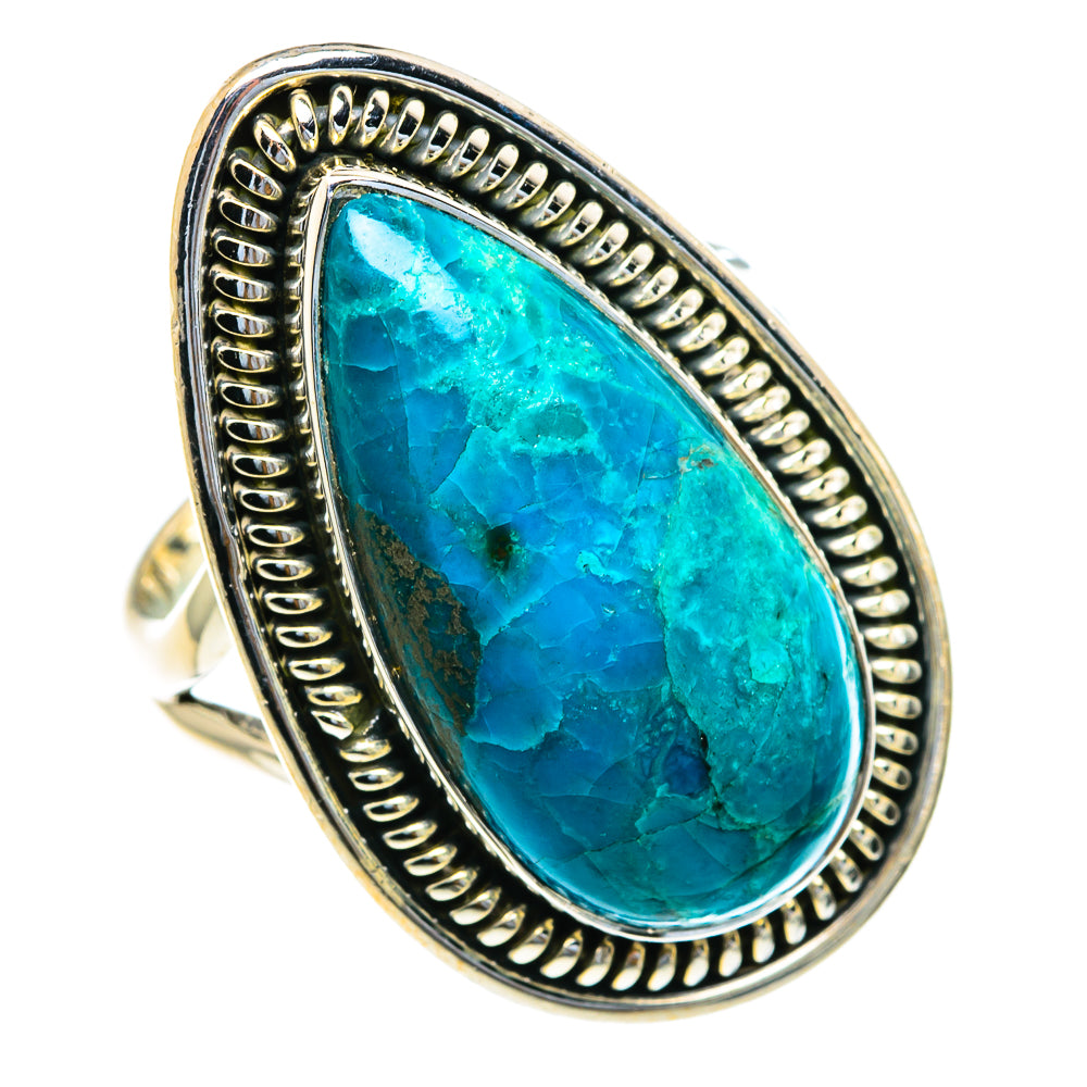 Chrysocolla Rings handcrafted by Ana Silver Co - RING82275