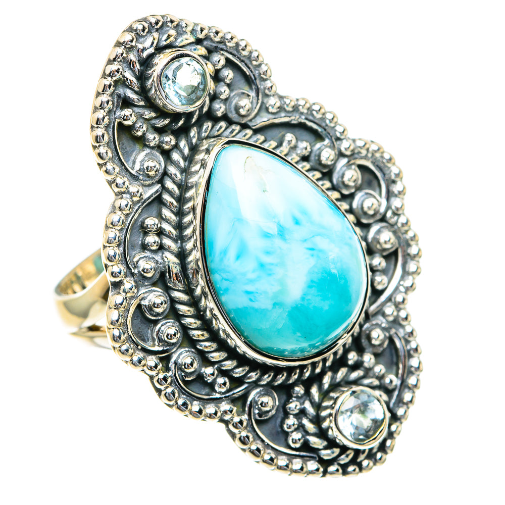 Larimar Rings handcrafted by Ana Silver Co - RING82276