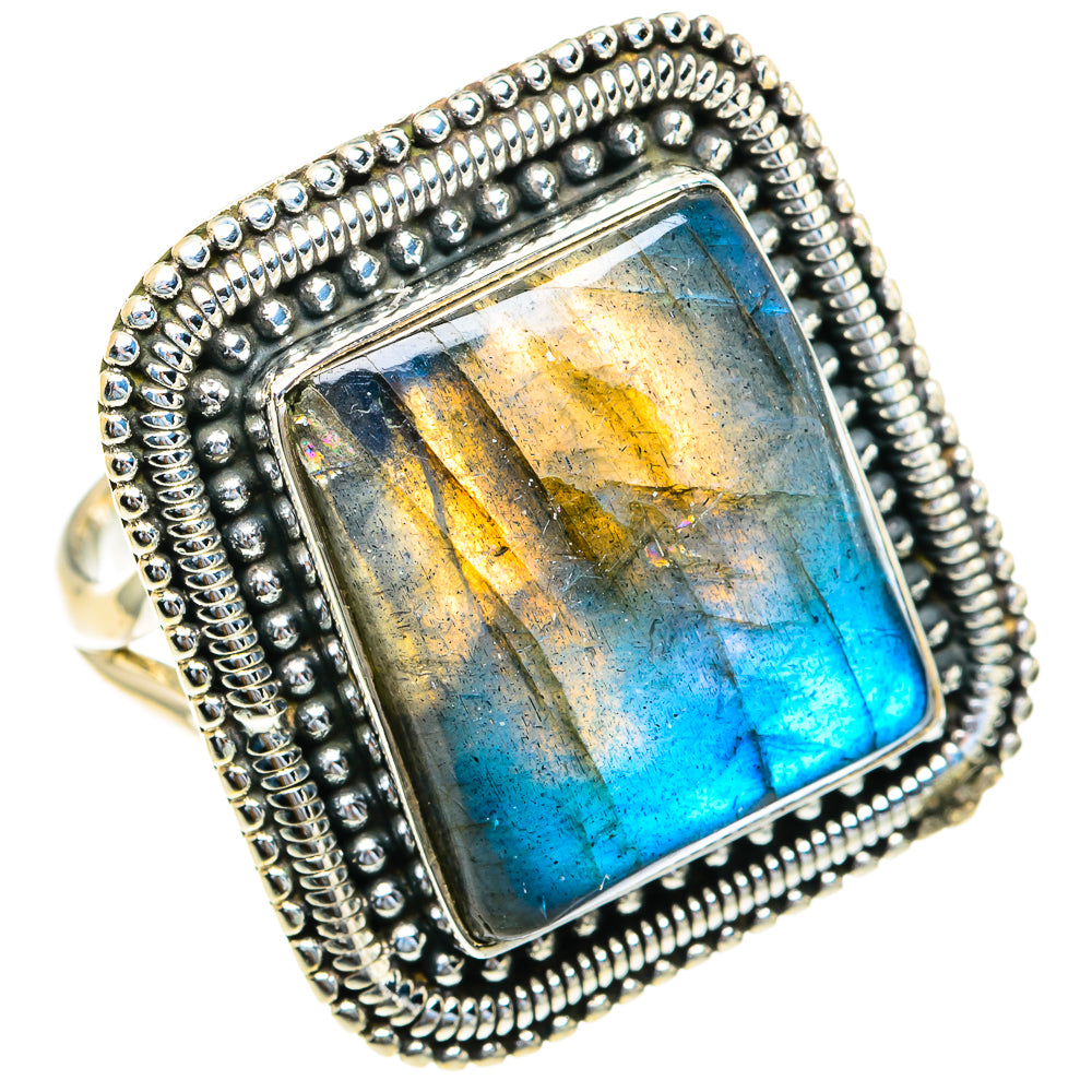 Labradorite Rings handcrafted by Ana Silver Co - RING82278