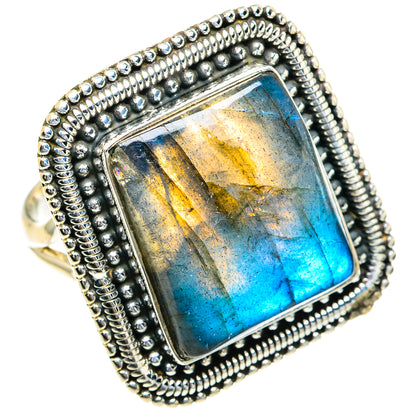 Labradorite Rings handcrafted by Ana Silver Co - RING82278