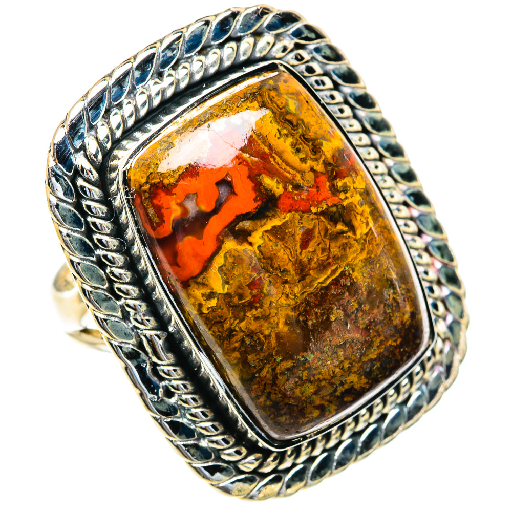 Moroccan Agate Rings handcrafted by Ana Silver Co - RING82290 - Photo 2