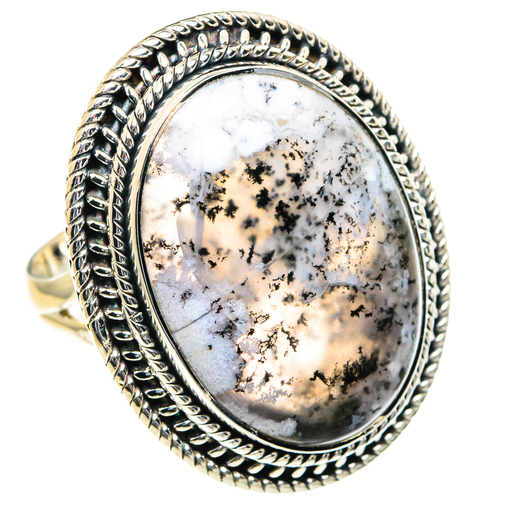 Dendritic Opal Rings handcrafted by Ana Silver Co - RING82310