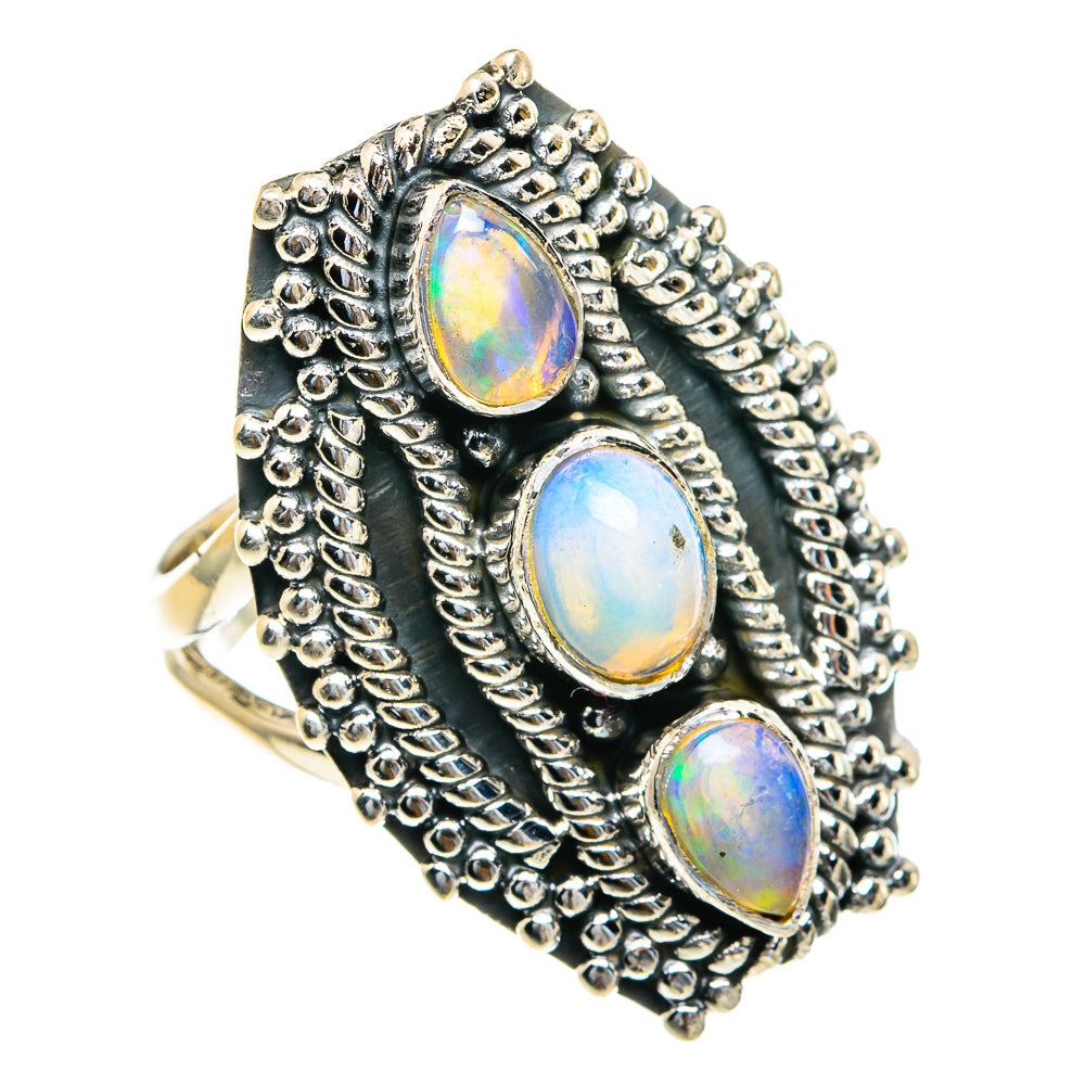 Ethiopian Opal Rings handcrafted by Ana Silver Co - RING82311
