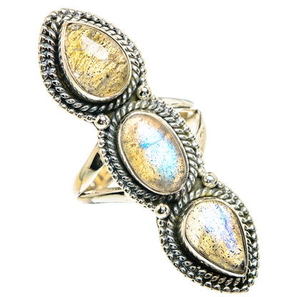 Labradorite Rings handcrafted by Ana Silver Co - RING82316