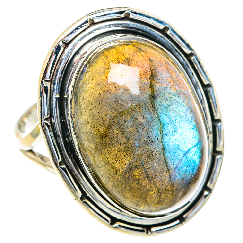 Labradorite Rings handcrafted by Ana Silver Co - RING82319