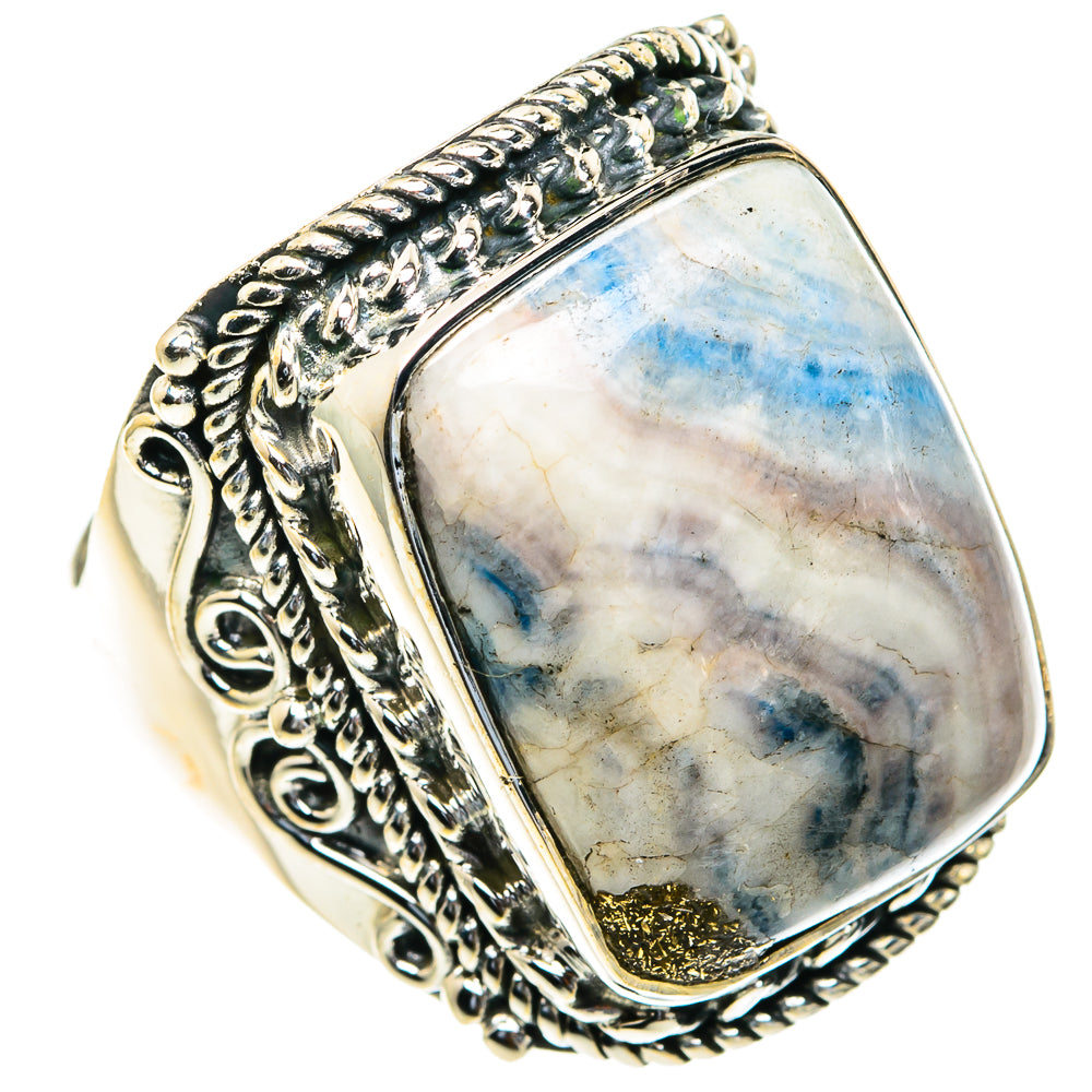 Blue Scheelite Rings handcrafted by Ana Silver Co - RING82321